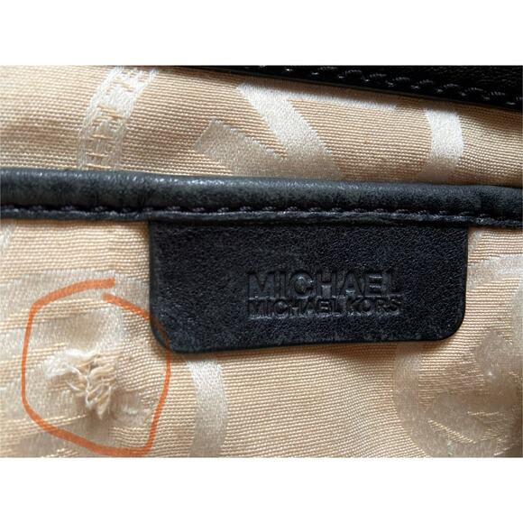 MICHAEL by Michael Kors Large Black Leather Shoulder Bag - Picture 8 of 16